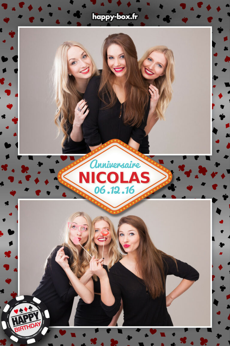 Photobooth anniveraire poker